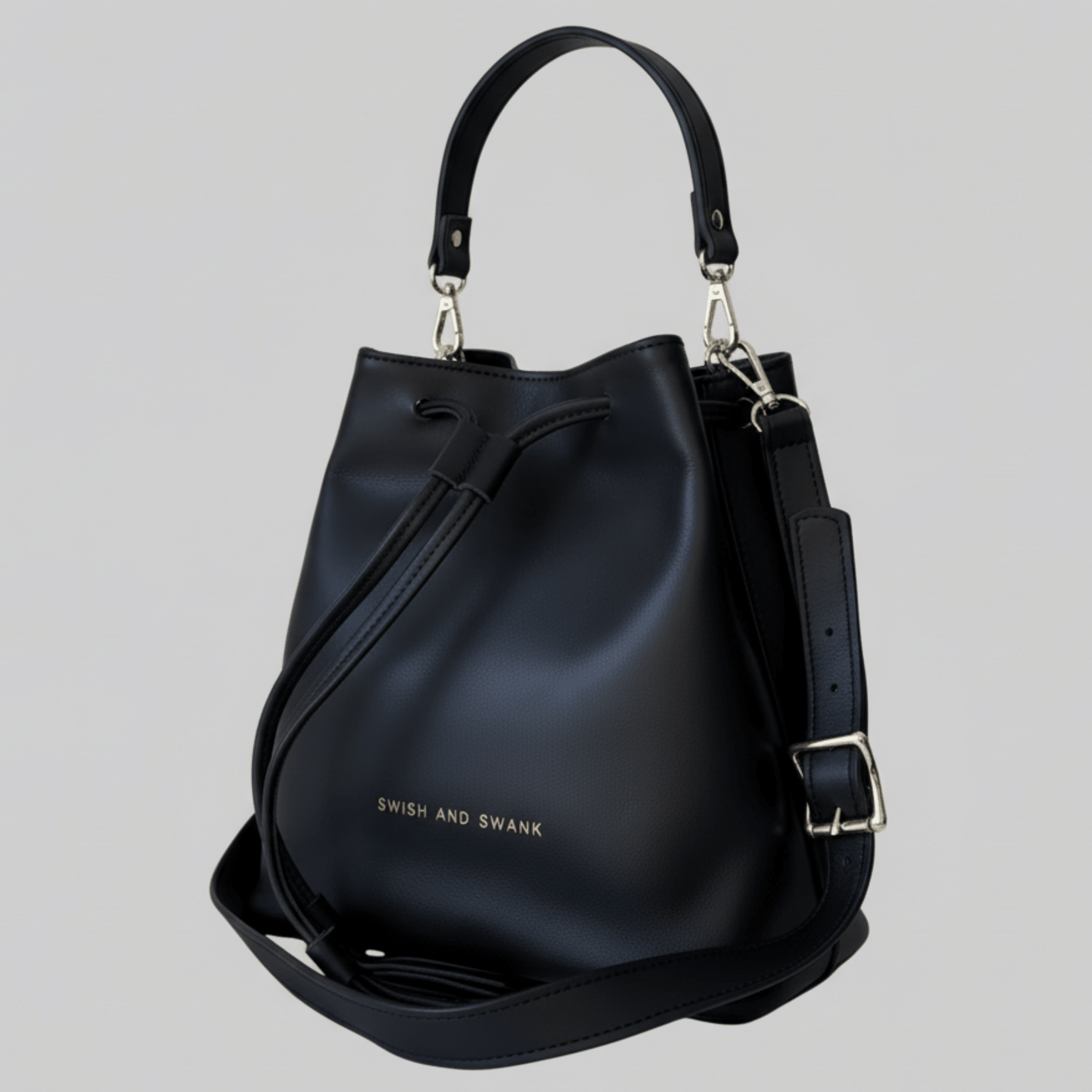 Genuine Leather Drawstring Bag 2.0 - SWISH AND SWANK INTERNATIONAL