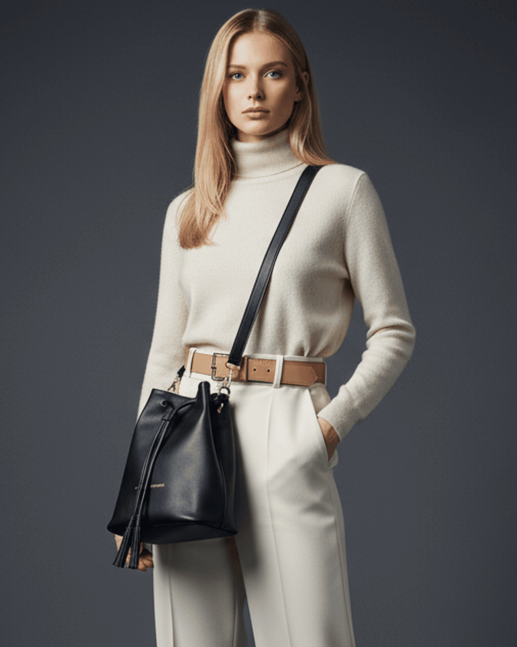 Genuine Leather Drawstring Bag 2.0 - SWISH AND SWANK INTERNATIONAL
