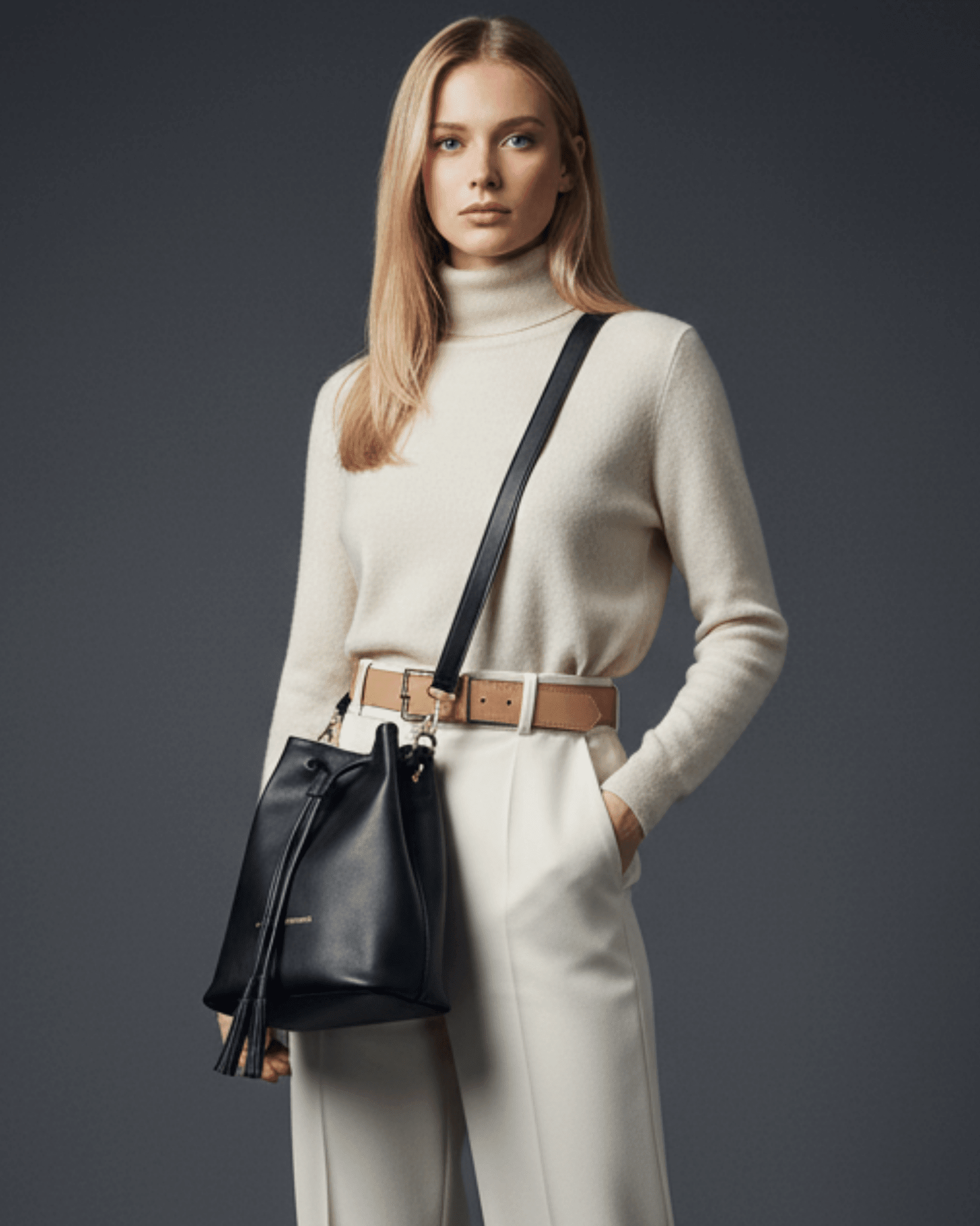 Genuine Leather Drawstring Bag 2.0 - SWISH AND SWANK INTERNATIONAL