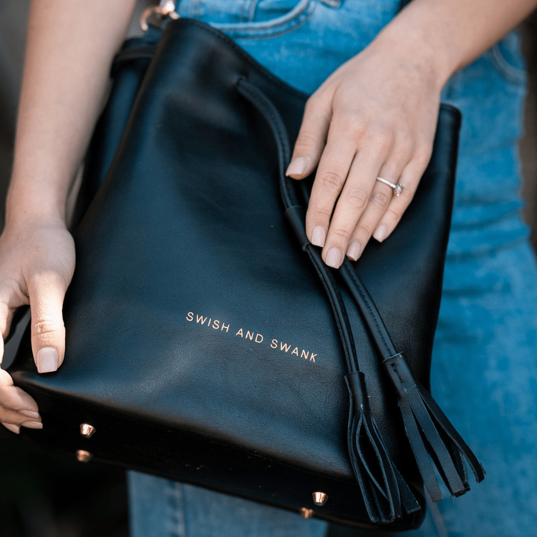 Genuine Leather Drawstring Bag 2.0 - SWISH AND SWANK INTERNATIONAL