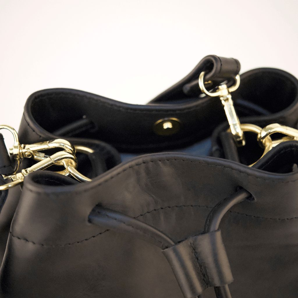 Genuine Leather Drawstring Bag 2.0 - SWISH AND SWANK INTERNATIONAL