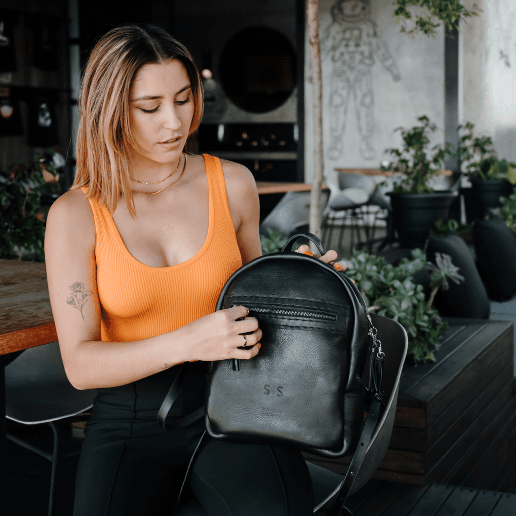 La Petite Leather Ladies Backpack - SWISH AND SWANK INTERNATIONAL
