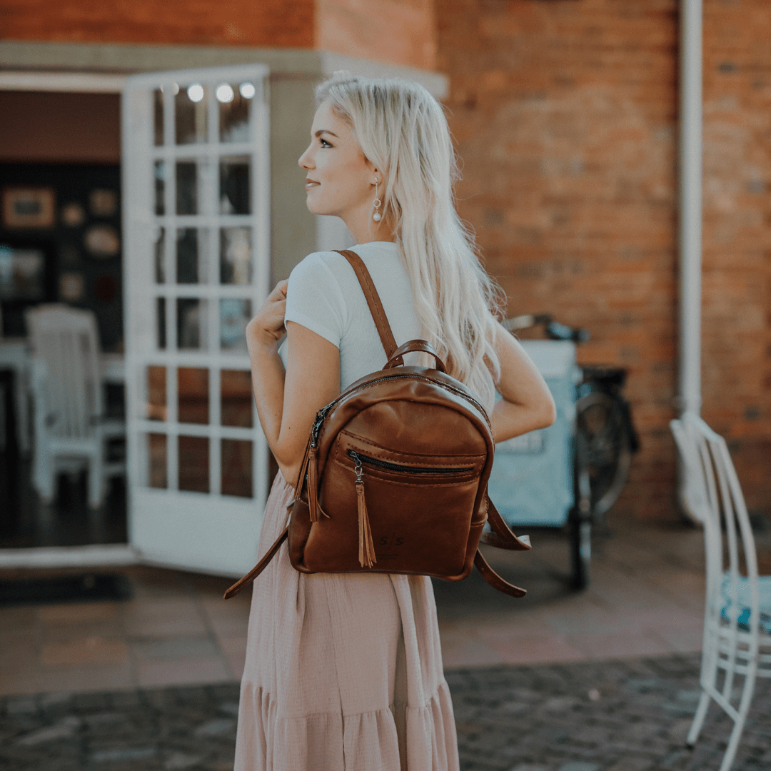 La Petite Leather Ladies Backpack - SWISH AND SWANK INTERNATIONAL