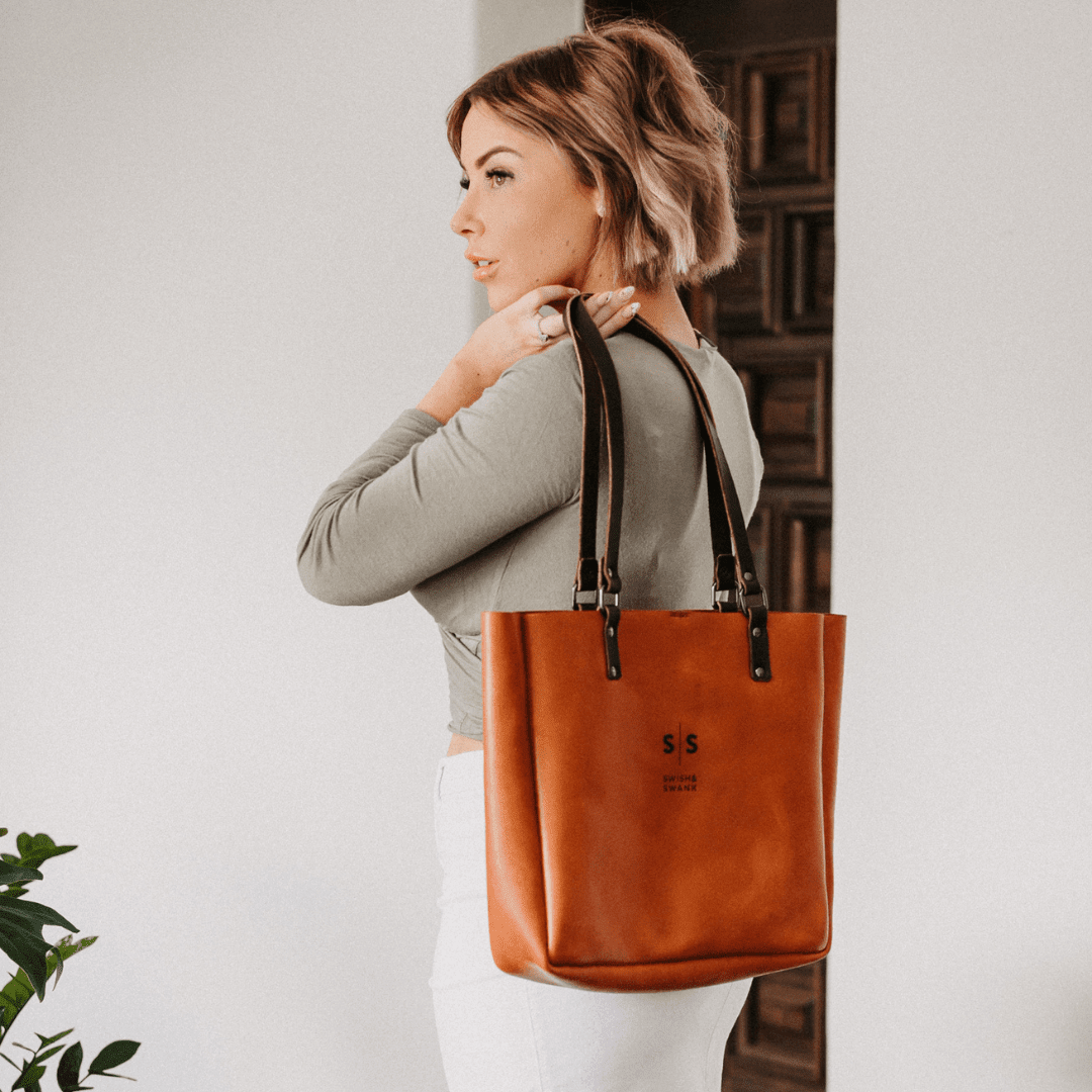 Premium Eve Leather Tote Bag 2.1 - SWISH AND SWANK INTERNATIONAL
