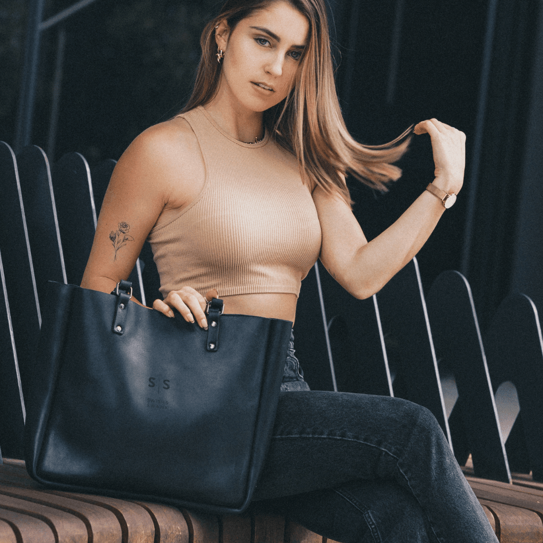 Premium Eve Leather Tote Bag 2.1 - SWISH AND SWANK INTERNATIONAL