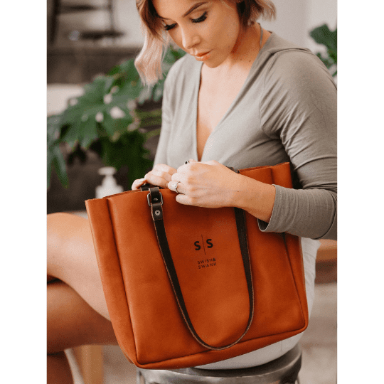 Premium Eve Leather Tote Bag 2.1 - SWISH AND SWANK INTERNATIONAL