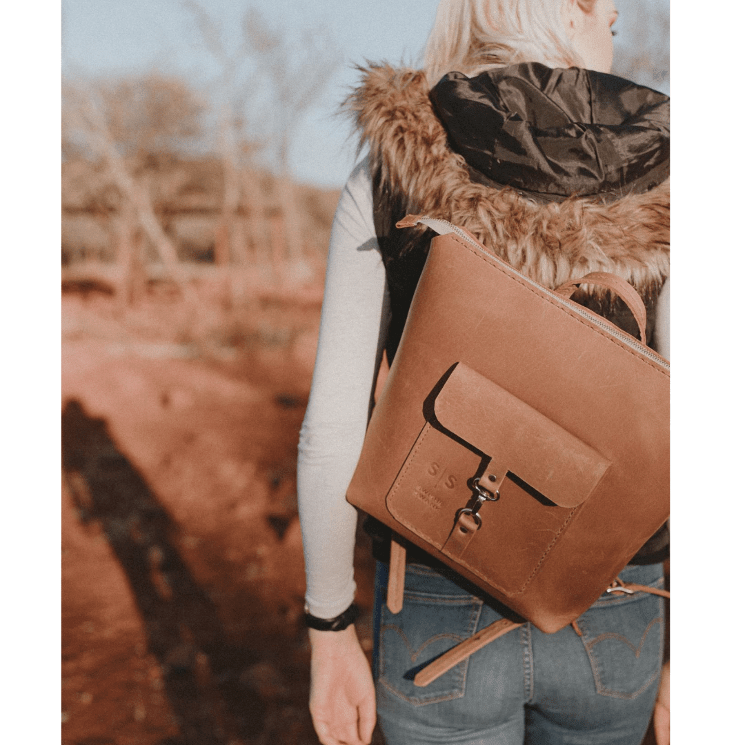 Premium Leather Ladies Backpack - SWISH AND SWANK INTERNATIONAL