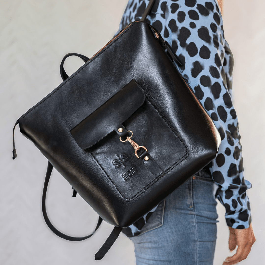 Premium Leather Ladies Backpack - SWISH AND SWANK INTERNATIONAL