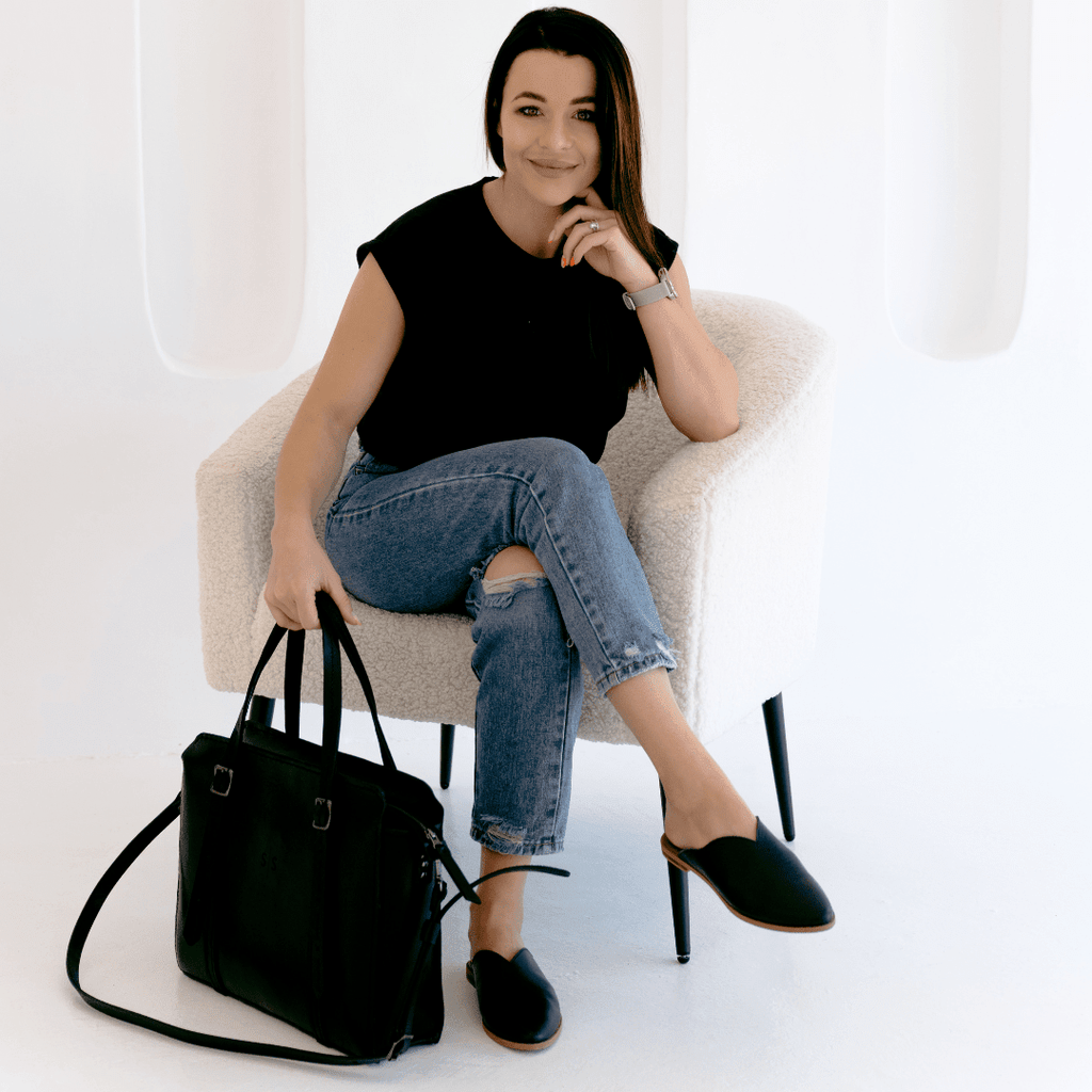 Premium Leather Ladies Briefcase - SWISH AND SWANK INTERNATIONAL