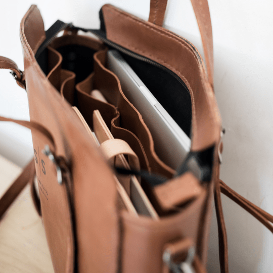 Premium Leather Ladies Briefcase - SWISH AND SWANK INTERNATIONAL