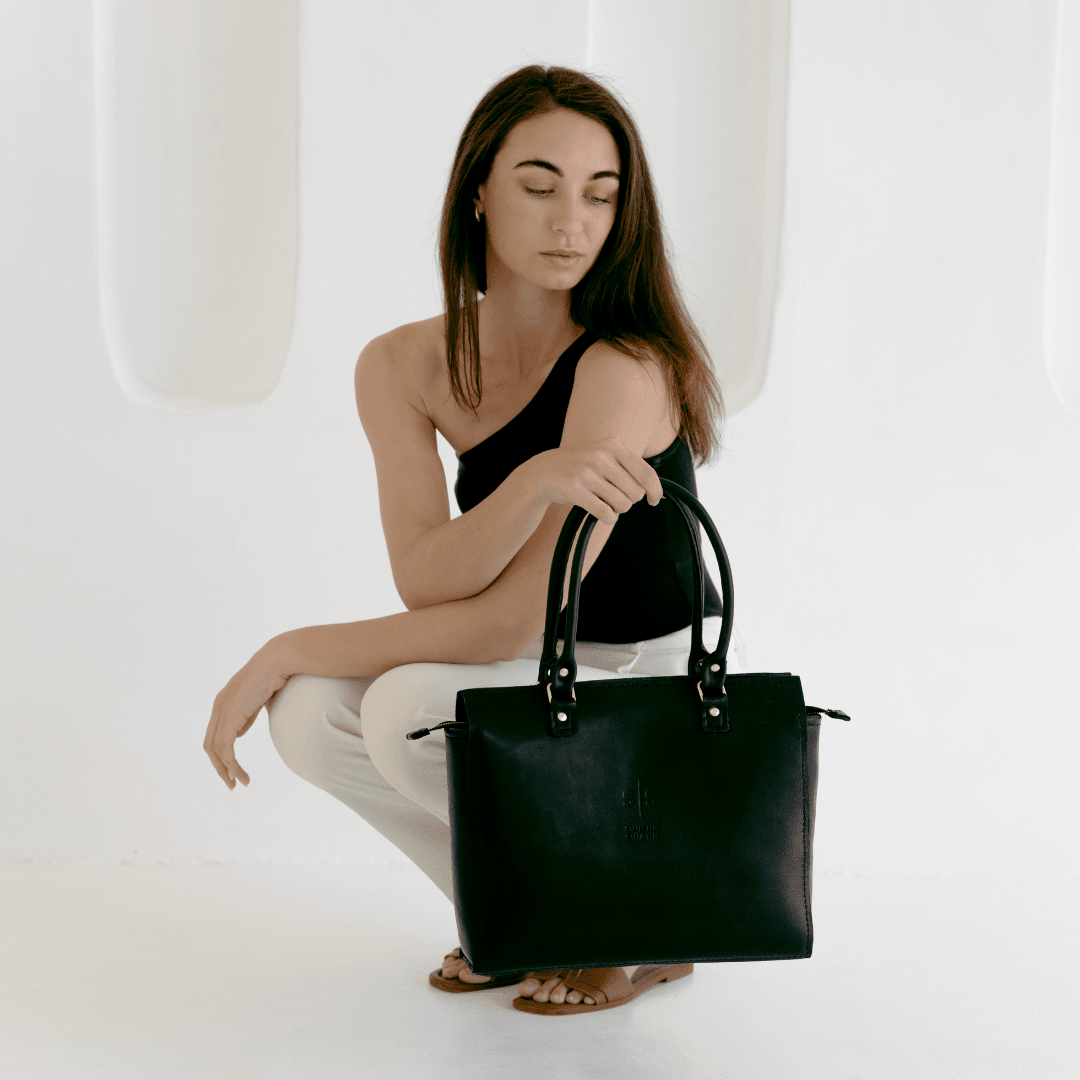 Classic Naomi Leather Handbag - SWISH AND SWANK INTERNATIONAL