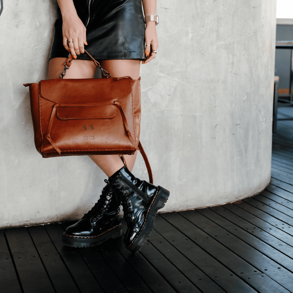 Rebekah Genuine Leather Handbag - SWISH AND SWANK INTERNATIONAL