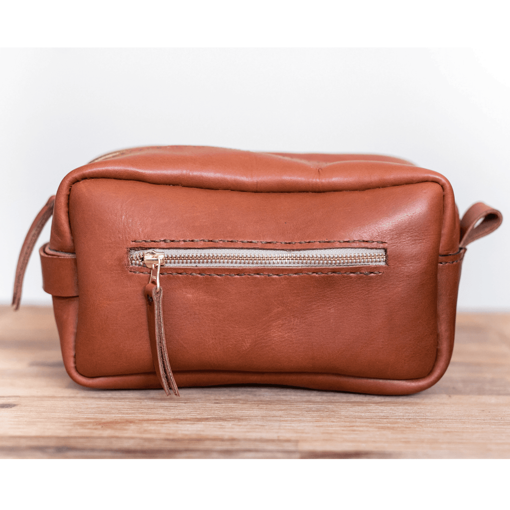 Unisex Genuine Leather Toiletry Bag - SWISH AND SWANK INTERNATIONAL